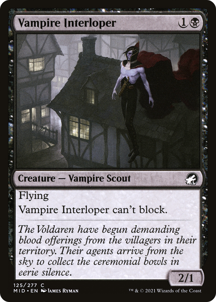 Vampire Interloper [Innistrad: Midnight Hunt] Foil