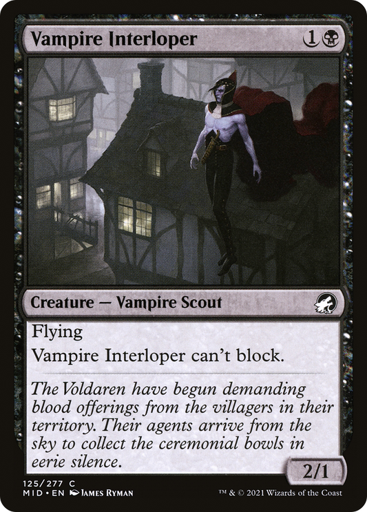 Vampire Interloper [Innistrad: Midnight Hunt] Foil