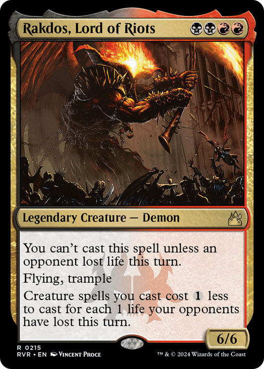 Rakdos, Lord of Riots [Ravnica Remastered] Foil