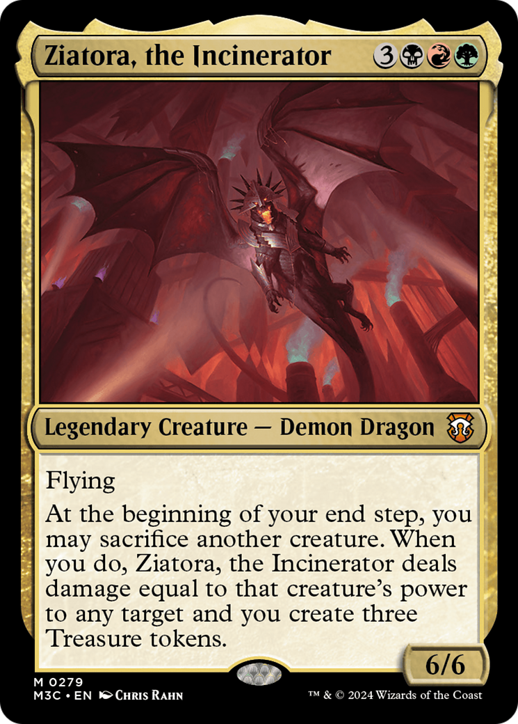 Ziatora, the Incinerator (Ripple Foil) [Modern Horizons 3 Commander] | Silver Goblin