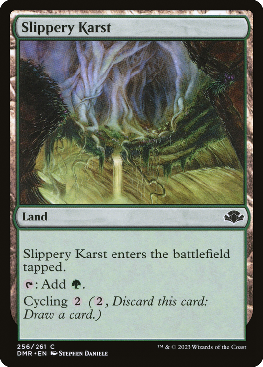Slippery Karst [Dominaria Remastered] Foil