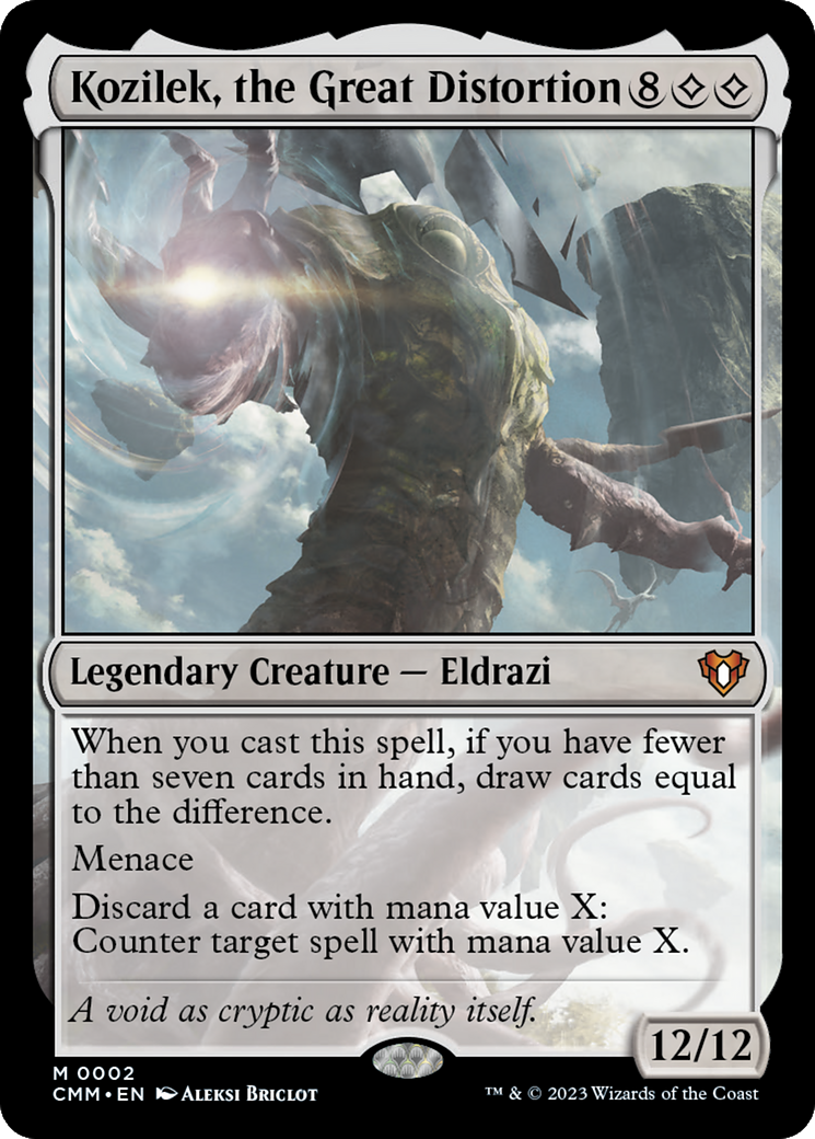 Kozilek, the Great Distortion [Commander Masters] Foil