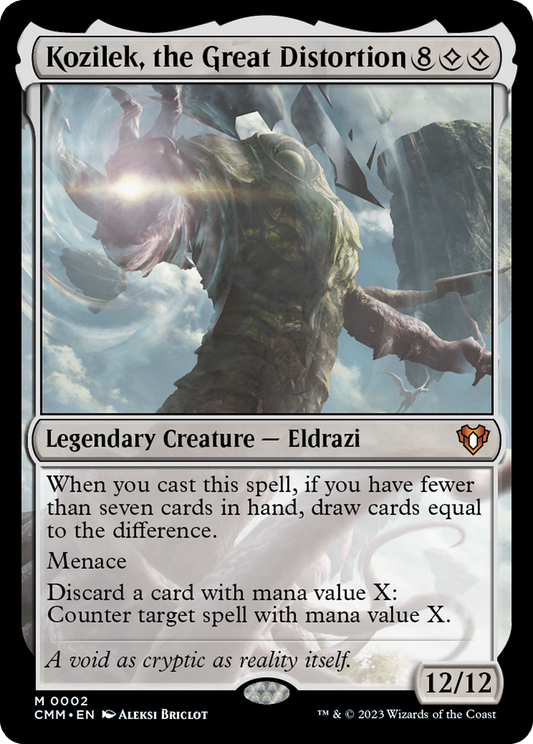 Kozilek, the Great Distortion [Commander Masters] Foil