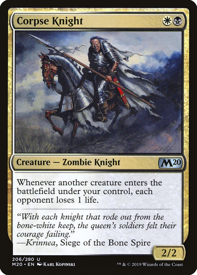 Corpse Knight (2/2) [Core Set 2020] | Silver Goblin