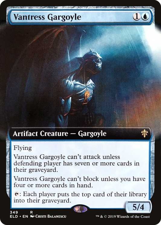Vantress Gargoyle (Extended Art) [Throne of Eldraine] Foil