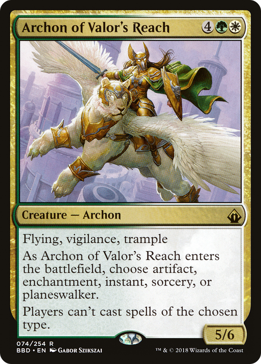 Archon of Valor's Reach [Battlebond] Foil