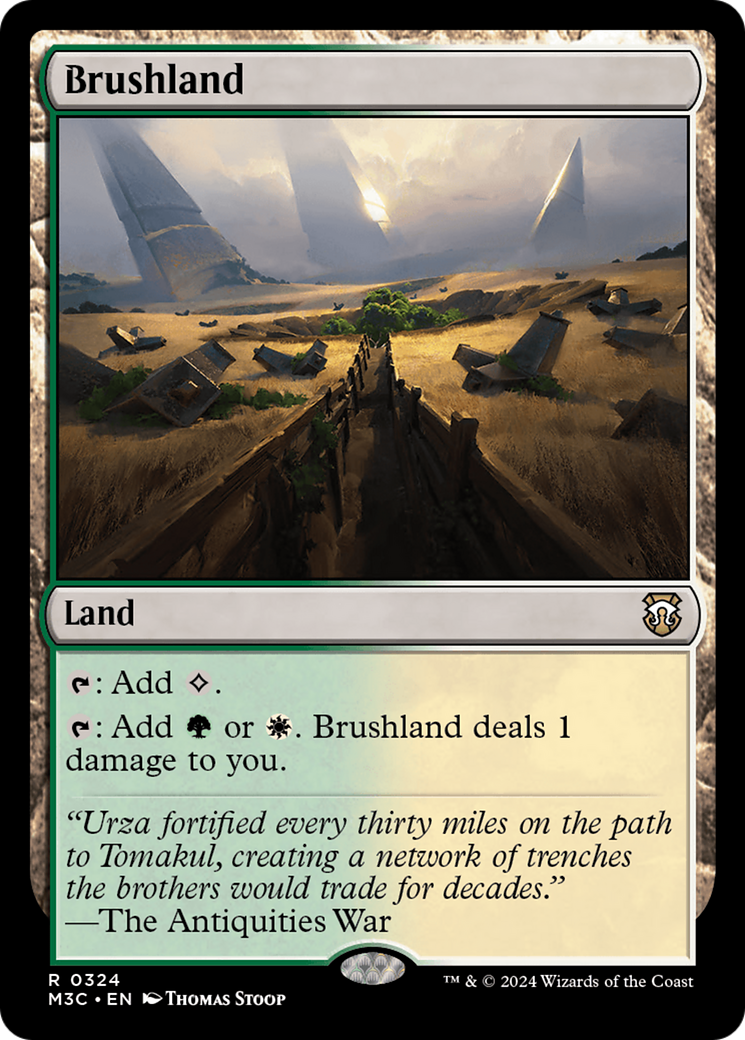 Brushland (Ripple Foil) [Modern Horizons 3 Commander] | Silver Goblin