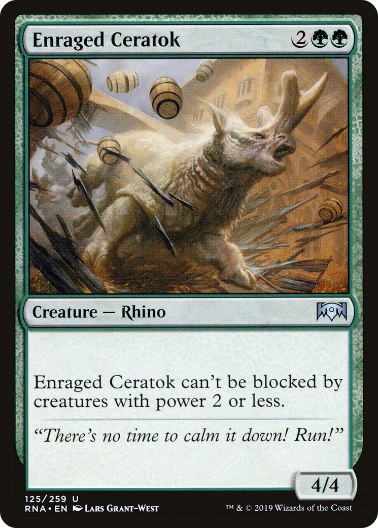 Enraged Ceratok [Ravnica Allegiance] Foil