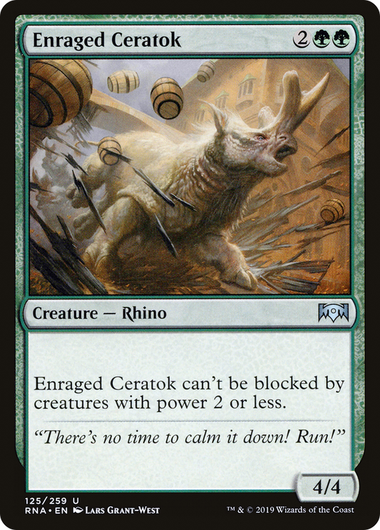 Enraged Ceratok [Ravnica Allegiance] Foil