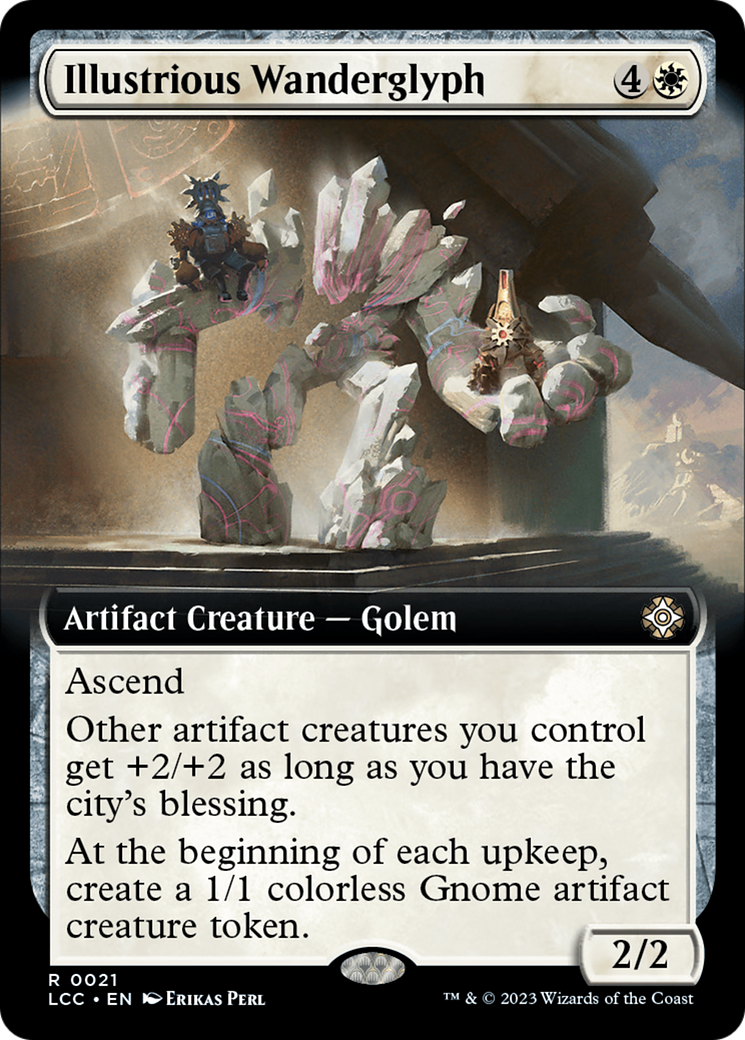 Illustrious Wanderglyph (Extended Art) (021) Foil - The Lost Caverns of Ixalan Commander