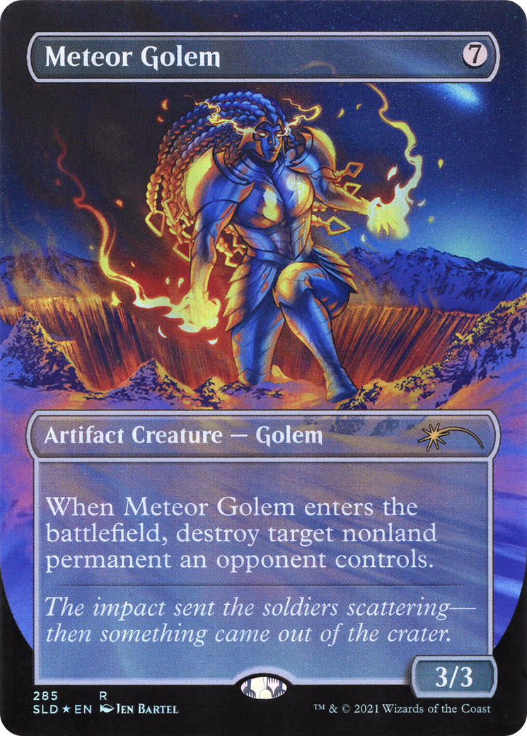 Meteor Golem (Borderless) [Secret Lair Drop Series] | Silver Goblin