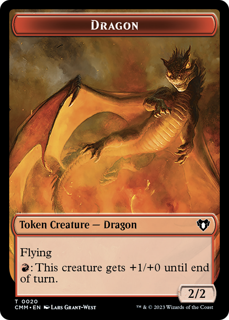 Thopter // Dragon (0020) Double-Sided Token [Commander Masters Tokens] | Silver Goblin