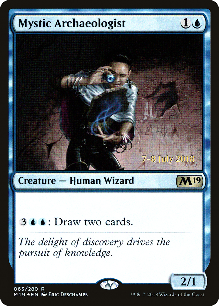 Mystic Archaeologist (63s) Foil - Core Set 2019 Promos