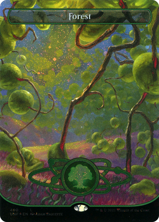 Forest (490) (Planetary Space-ic Land) (Galaxy Foil) [Unfinity]