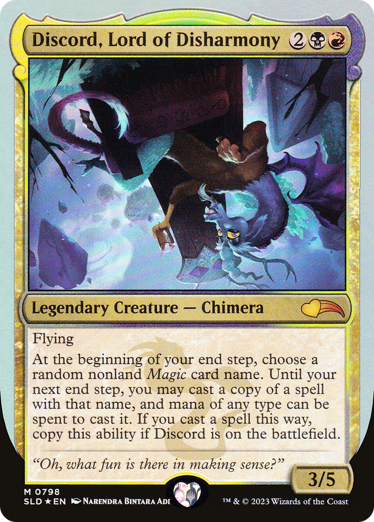 Discord, Lord of Disharmony [Secret Lair Drop Series] Foil