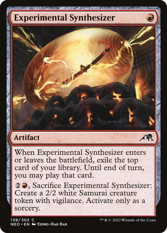 Experimental Synthesizer [Kamigawa: Neon Dynasty] Foil