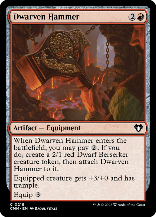 Dwarven Hammer [Commander Masters] Foil