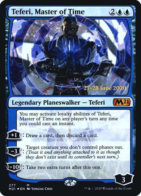 Teferi, Master of Time (277) [Core Set 2021 Prerelease Promos] Foil