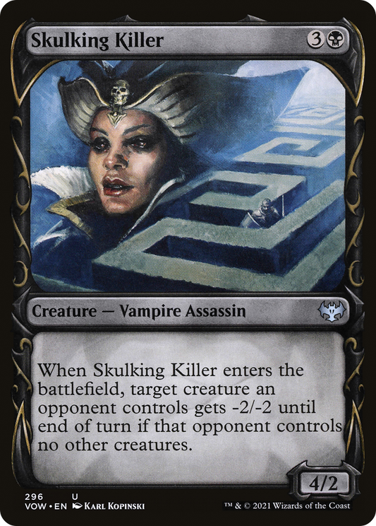 Skulking Killer (Showcase Fang Frame) [Innistrad: Crimson Vow] Foil