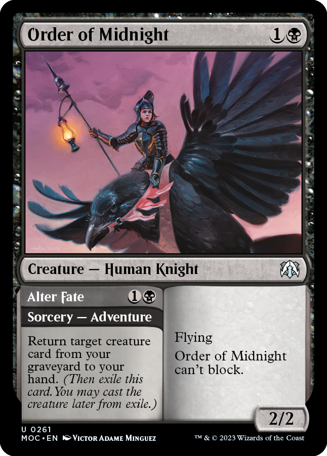 Order of Midnight // Alter Fate [March of the Machine Commander] | Silver Goblin