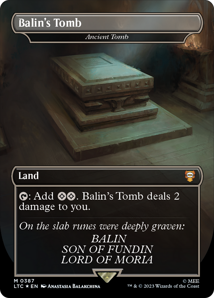 Balin's Tomb - Ancient Tomb (Surge Foil Realms and Relics) [The Lord of the Rings: Tales of Middle-Earth Commander] | Silver Goblin