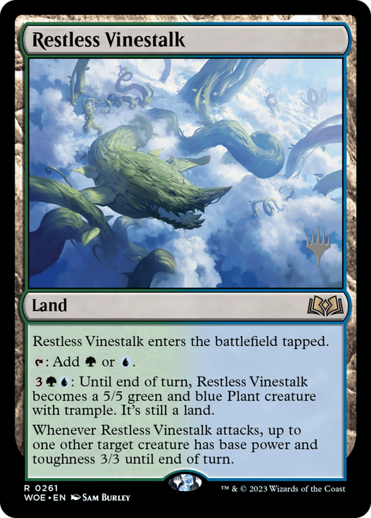 Restless Vinestalk (Promo Pack) [Wilds of Eldraine Promos] Foil