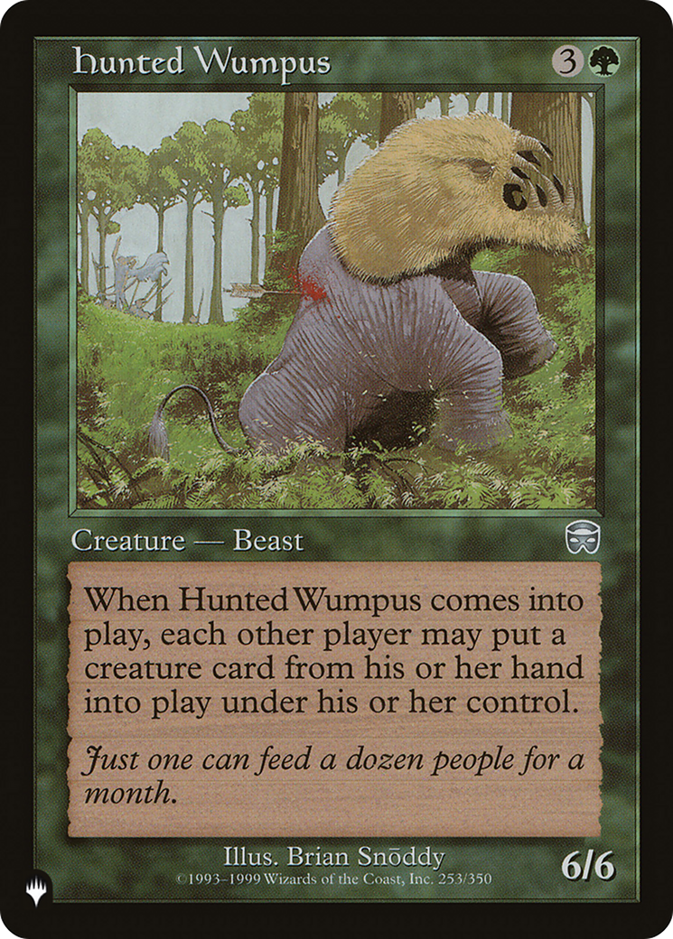 Hunted Wumpus [The List Reprints] | Silver Goblin