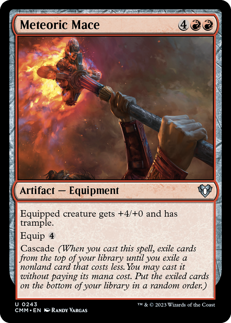 Meteoric Mace [Commander Masters] Foil