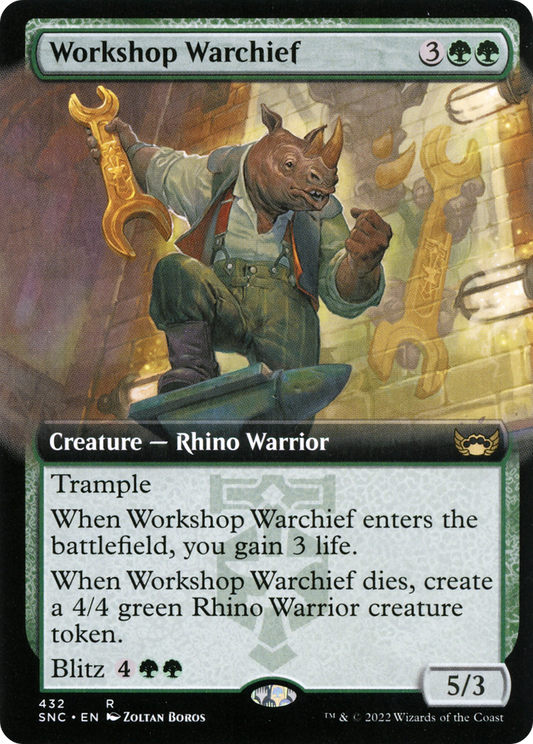 Workshop Warchief (Extended Art) [Streets of New Capenna] Foil