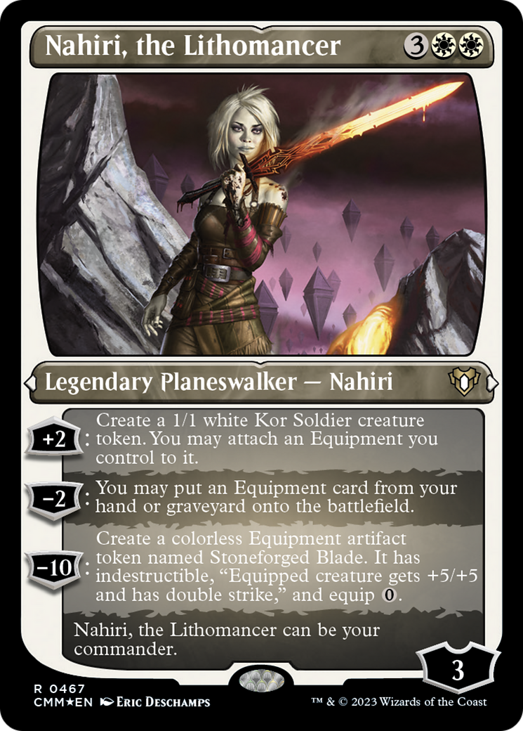 Nahiri, the Lithomancer (Foil Etched) [Commander Masters] | Silver Goblin