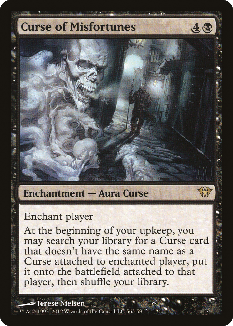 Curse of Misfortunes [Dark Ascension] | Silver Goblin