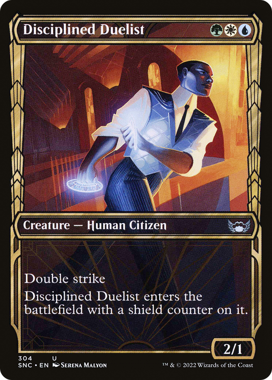 Disciplined Duelist (Showcase Golden Age) [Streets of New Capenna] Foil