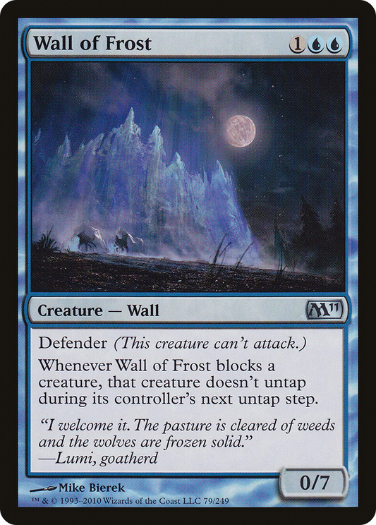 Wall of Frost [Magic 2011] Foil