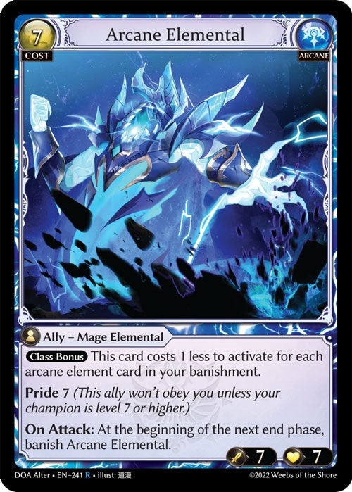 Arcane Elemental (241) [Dawn of Ashes: Alter Edition] Foil