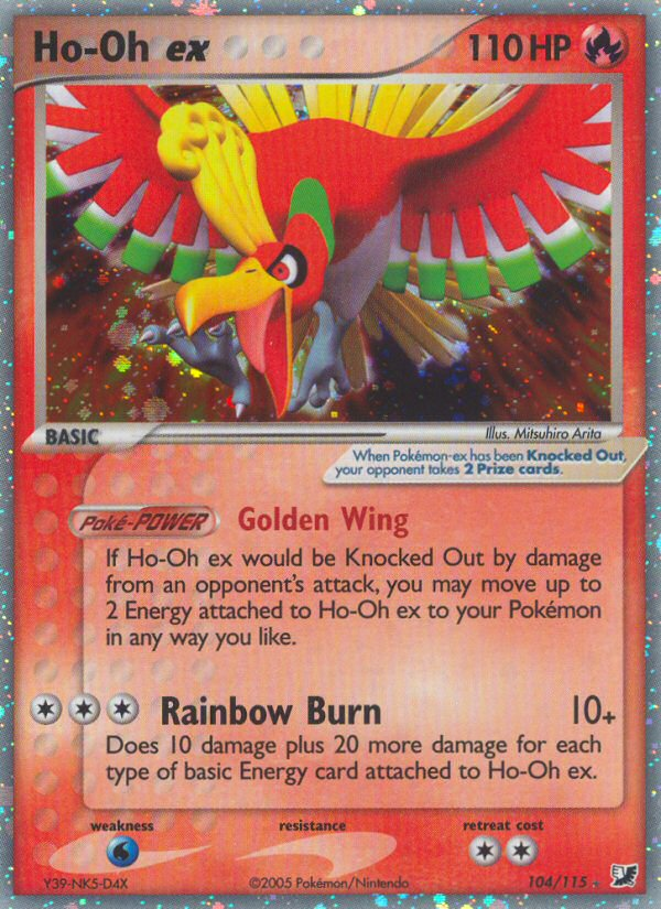 Ho-Oh ex (104/115) [EX: Unseen Forces] | Silver Goblin