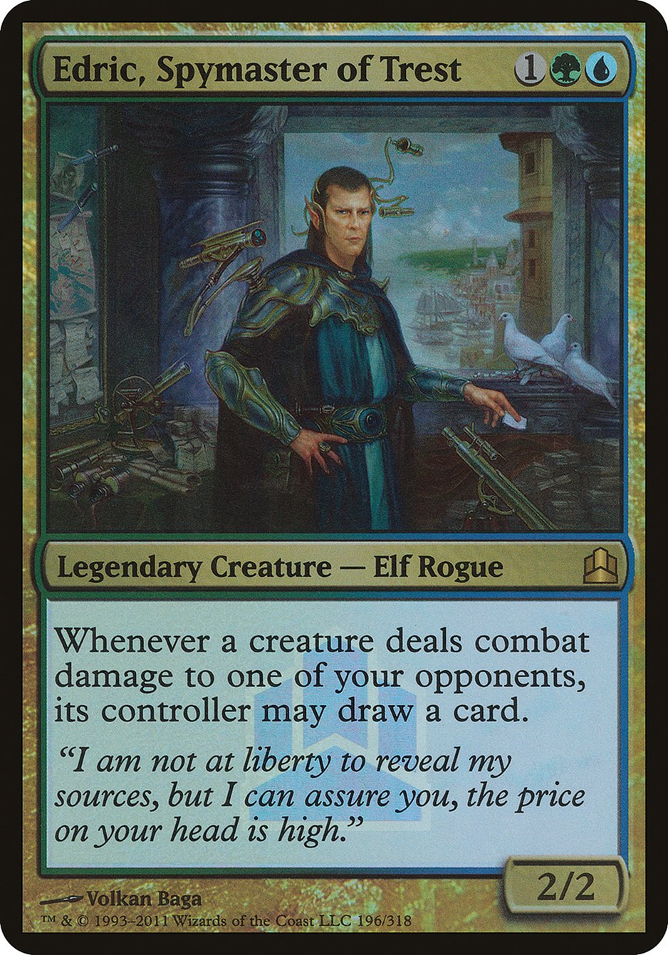 Edric, Spymaster of Trest (Launch) (Oversized) [Commander 2011 Oversized] | Silver Goblin