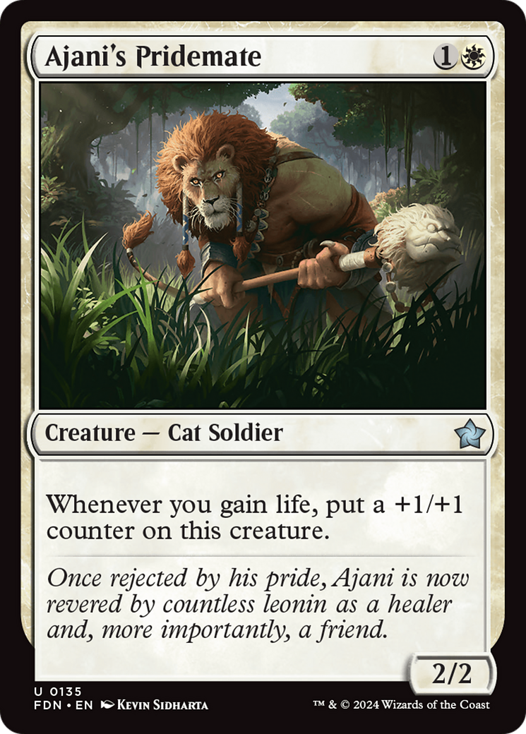 Ajani's Pridemate [Foundations] | Silver Goblin