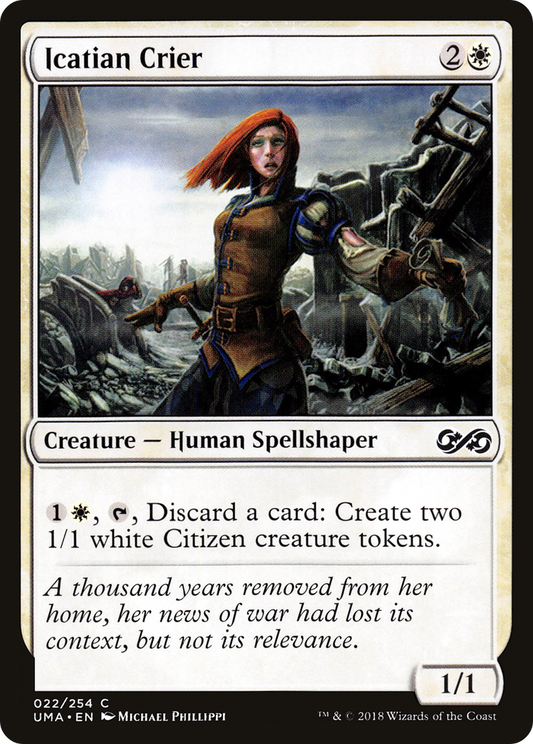 Icatian Crier (022) - Ultimate Masters Foil