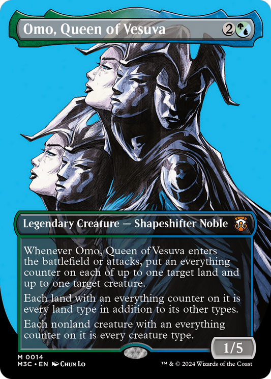 Omo, Queen of Vesuva (Borderless) [Modern Horizons 3 Commander] Foil