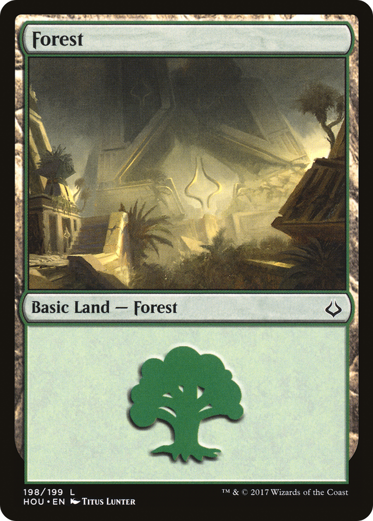 Forest (198) [Hour of Devastation] | Silver Goblin