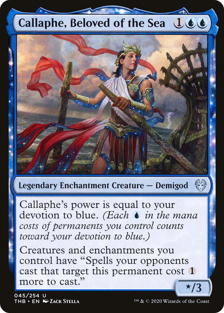 Callaphe, Beloved of the Sea [Theros Beyond Death] Foil