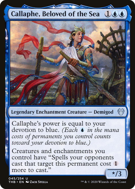 Callaphe, Beloved of the Sea [Theros Beyond Death] Foil