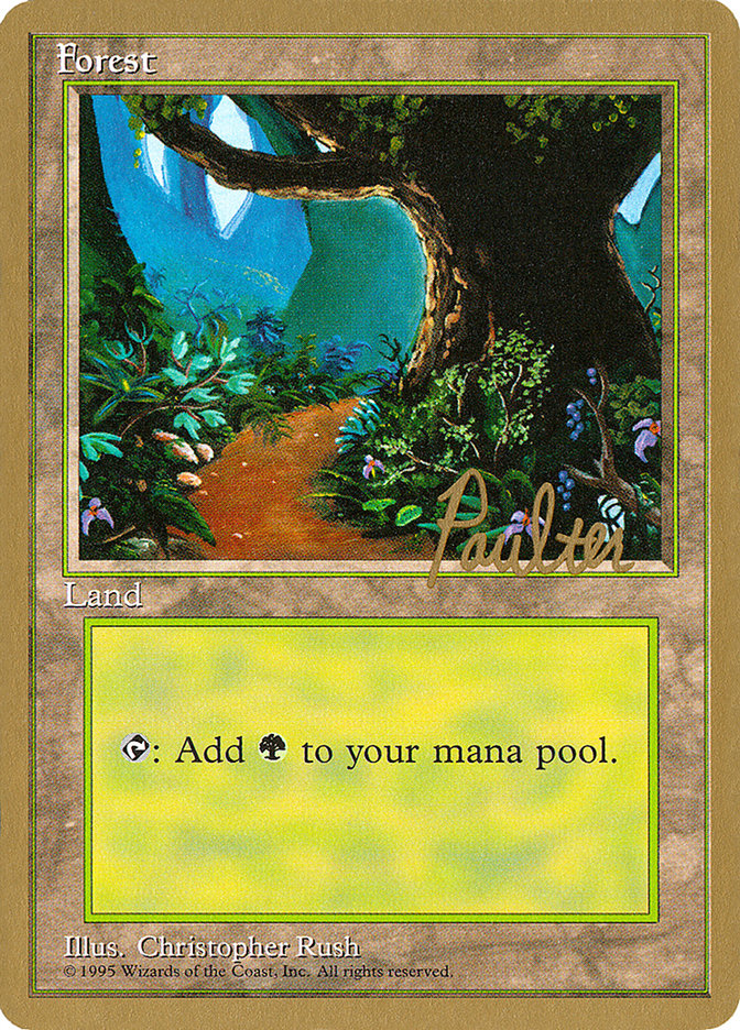 Forest (pp376) (Preston Poulter) [Pro Tour Collector Set] | Silver Goblin