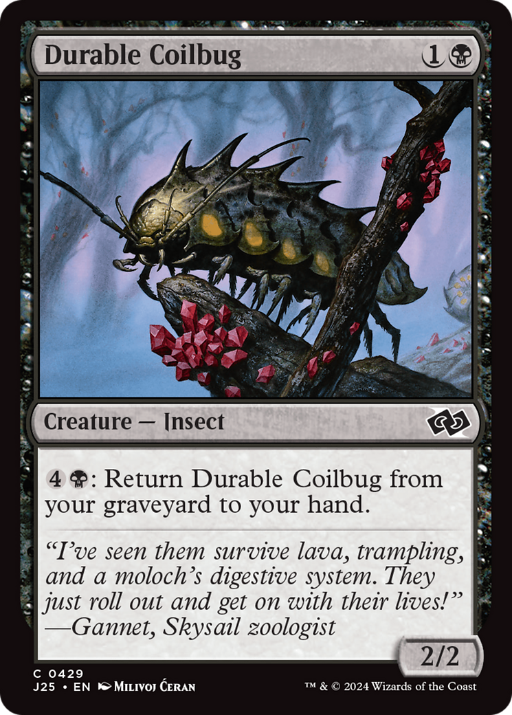 Durable Coilbug [Foundations Jumpstart] | Silver Goblin