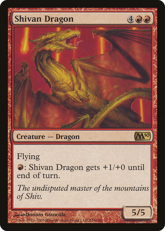 Shivan Dragon [Magic 2010] Foil