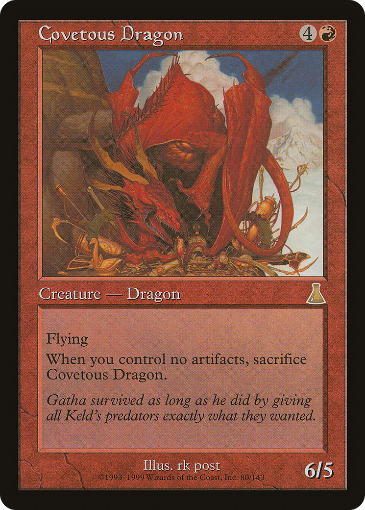 Covetous Dragon [Urza's Destiny] Foil
