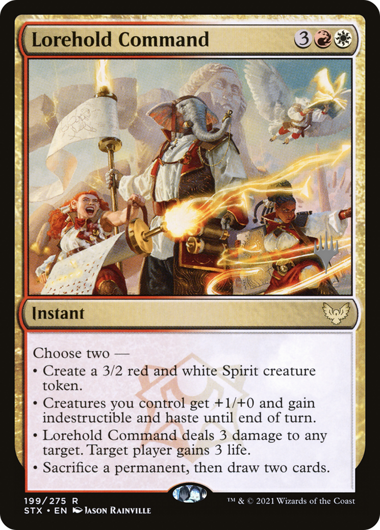 Lorehold Command (Promo Pack) [Strixhaven: School of Mages Promos] Foil