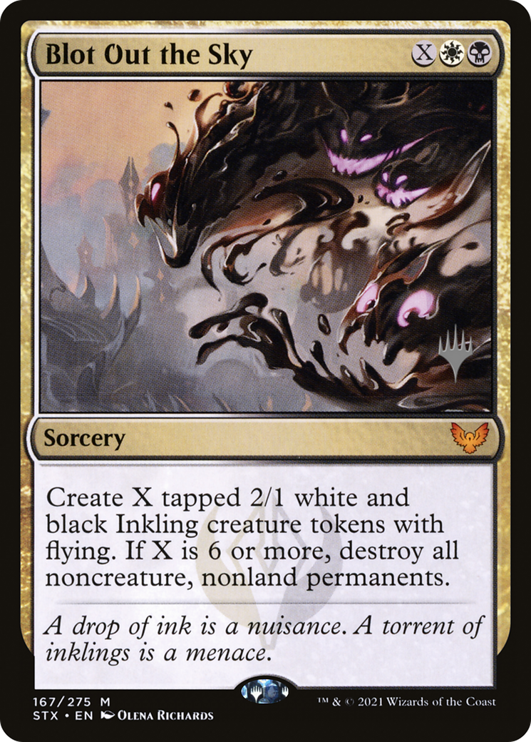 Blot Out the Sky (Promo Pack) [Strixhaven: School of Mages Promos] Foil