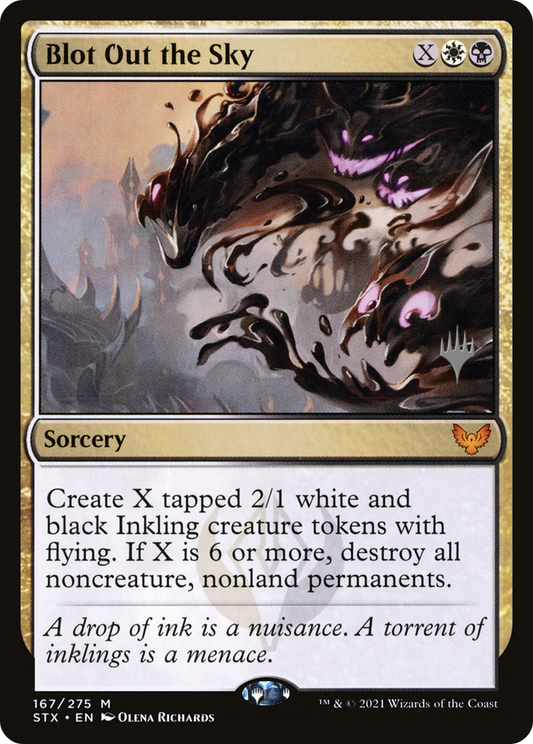 Blot Out the Sky (Promo Pack) [Strixhaven: School of Mages Promos]