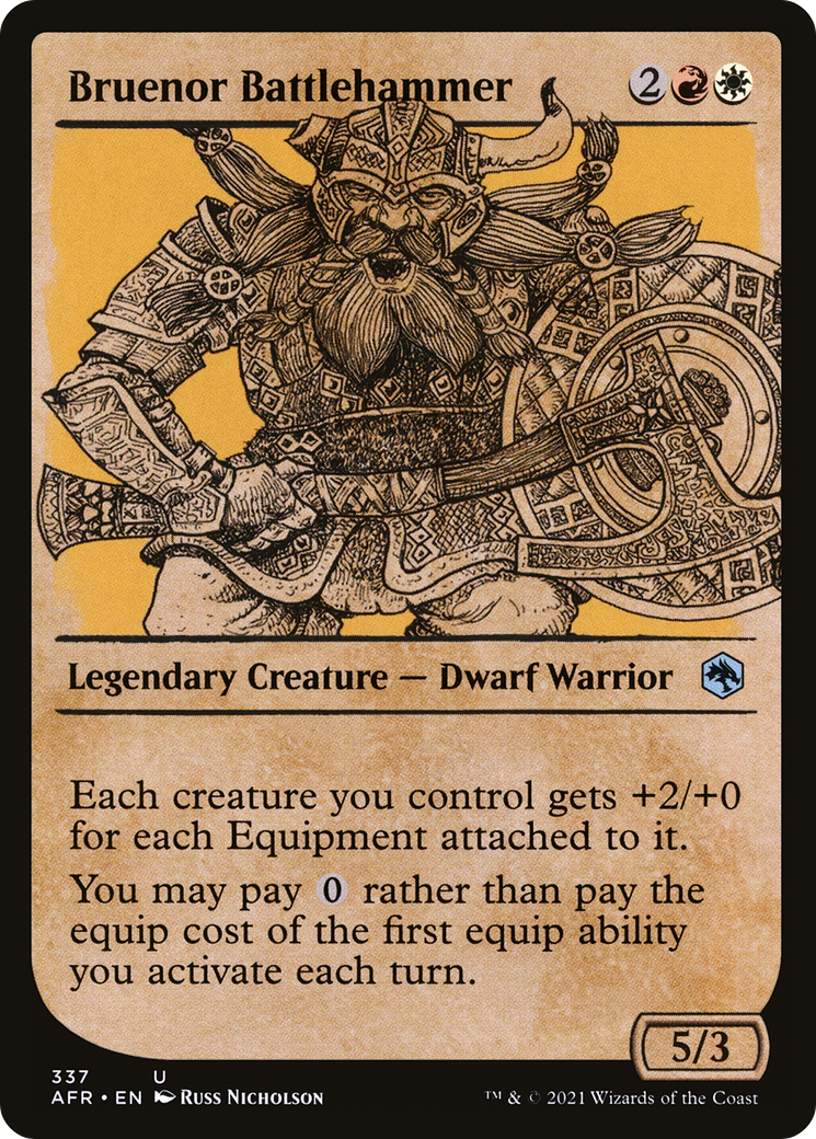 Bruenor Battlehammer (Showcase) [Dungeons & Dragons: Adventures in the Forgotten Realms] Foil